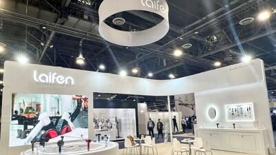 Laifen's Booth (Venetian 54743) with Elegant Technology-themed Design