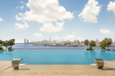 ADGCH_HotelExternalView.jpg: Exterior hotel view of Address Dubai Grand Creek Harbour