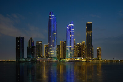 Exterior hotel view of Address Dubai Grand Creek Harbour (PRNewsfoto/Address Hotels + Resorts)