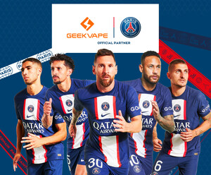 Paris Saint-Germain anuncia parceria com a marca líder de vaporizadores Geekvape