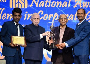 Happiest Minds awarded 'Best Governed Company' in Medium Category &amp; CS Praveen Kumar Darshankar presented the 'Governance Professional of the Year' at ICSI National Awards 2022. Executive Chairman Ashok Soota conferred 'ICSI Lifetime Achievement Award for Excellence in Corporate Governance'