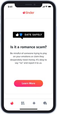 In-App Message: Is it a romance scam?