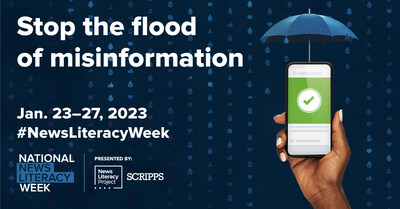 This year’s fourth annual National News Literacy Week, from Jan. 23-27, will encourage news consumers to stop the flood of misinformation and learn how to identify trustworthy news.