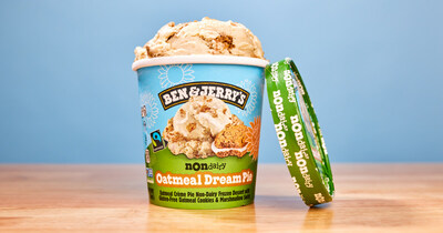 Ben & Jerry's unveils its first flavor of 2023 and it's a dream come true! Oatmeal Dream Pie is appearing on shelves now bringing nostalgic nom noms to ice cream fans near and far! The gluten free, non-dairy and vegan certified flavor has all the chunks and swirls Ben & Jerry's fans love.