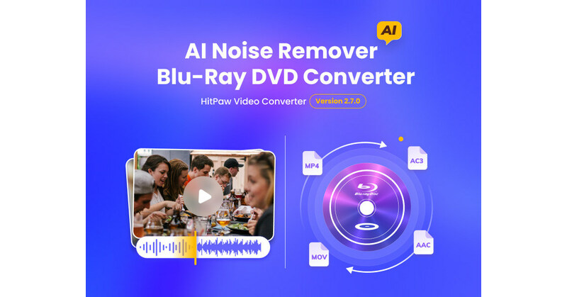 HitPaw Video Converter V2.7 Major Updates: AI Noise Remover and Blu-ray DVD Converter