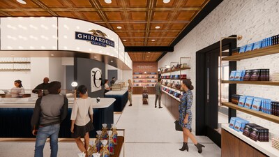 Ghirardelli Chocolate Company Begins Second Flagship Renovation Project at Ghirardelli Square (Image credit to Eight Inc.)