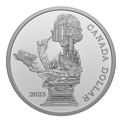 Le dollar épreuve numismatique en argent 2023 - Kathleen « Kit » Coleman, Pionnière du journalisme (Groupe CNW/Monnaie royale canadienne)