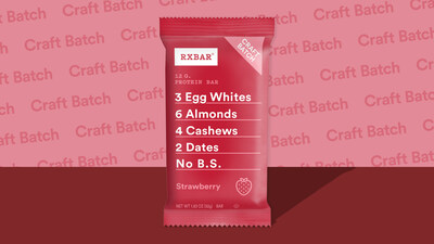 RXBAR® reveals first flavor from their new Craft Batch line: Strawberry RXBAR (Photo Credit: Kellogg Company)