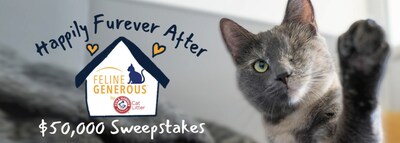 The ARM & HAMMER™ Feline Generous program announced five winning purrfectly impurrfect cats living “Happily Furever After” and will donate $50,000 to their shelters.