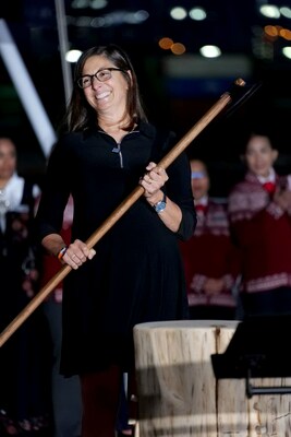 During the naming ceremony of the Viking Neptune, the ship’s ceremonial godmother, Nicole Stott, used a historic Viking broad axe to cut a ribbon that allowed a bottle of Norwegian aquavit to break on the ship’s hull. For more information, visit www.viking.com.