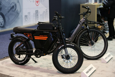 Yadea's new e-bike Trooper 01 on display at CES 2023