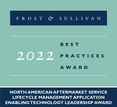 2022 North American Aftermarket Service Lifecycle Management Application Enabling Technology Leadership Award 