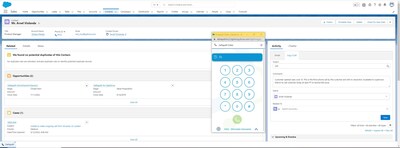 Deltapath Dialer Integrated into the Salesforce Dashboard