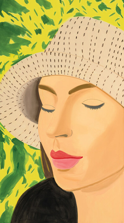 Alex Katz, Straw Hat 3, signed and numbered print in an edition of 100
