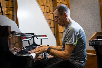 Tony Mantor in the studio