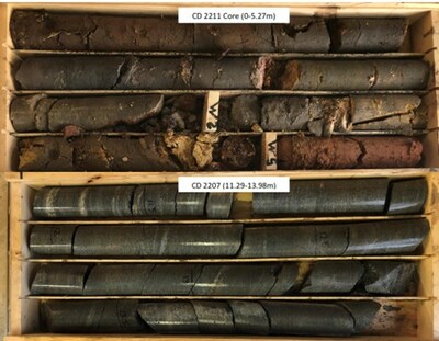 Figure 1: Mineralized Drill Core (CNW Group/South Star Battery Metals Corp.)