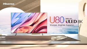 Hisense élargit les options de divertissement à domicile pour les consommateurs sud-africains avec le lancement du nouveau téléviseur ULED 8K U80H Mini-LED