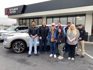 Mitsubishi Motors Presents National Sweepstakes Winner with New Mitsubishi Outlander