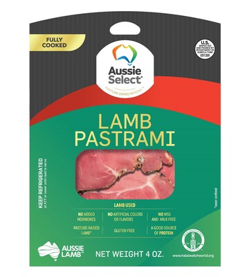 Aussie Select Lamb Pastrami, 4oz presliced