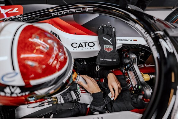 Inside the cockpit of the Porsche 99X Electric Gen3. Cato enables the secure transfer of critical data to the cloud for analysis.