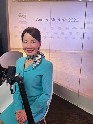 Jane Sun, CEO, Trip.com Group, in attendance at the WEF in Davos, Switzerland (PRNewsfoto/Trip.com Group)
