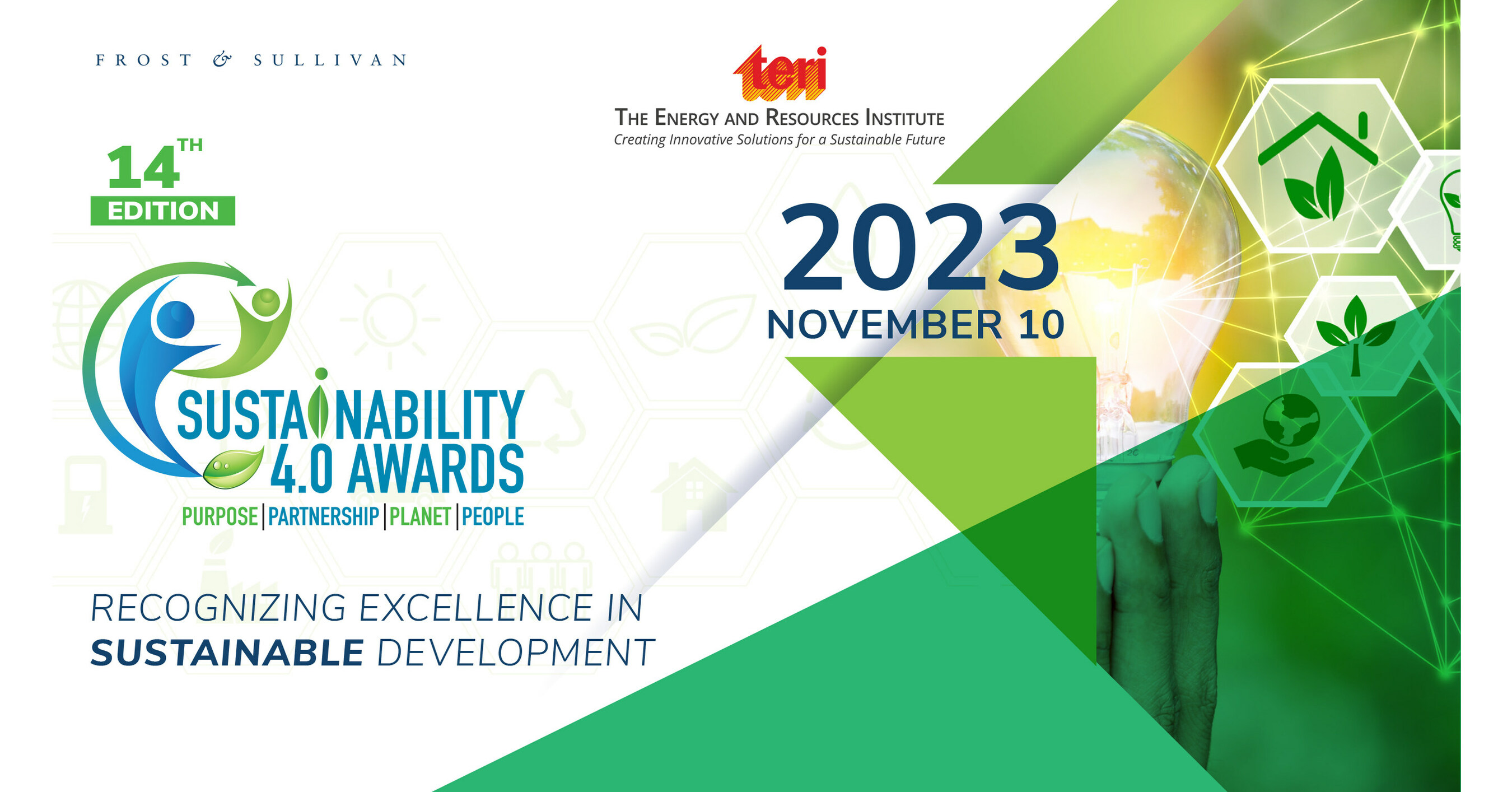Frost & Sullivan and The Energy and Resources Institute (TERI) Launch the 14th Edition of Sustainability 4.0 Awards
