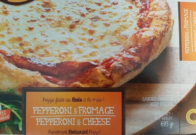 pizza pepperoni et fromage (Groupe CNW/Ministre de l'Agriculture, des Pcheries et de l'Alimentation)