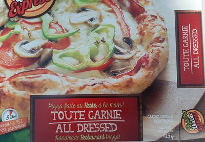 pizza Toute garnie (Groupe CNW/Ministre de l'Agriculture, des Pcheries et de l'Alimentation)