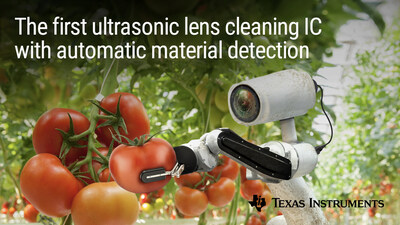 The first ultrasonic lens cleaning IC with automatic material detection