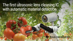 Industry's first ultrasonic lens cleaning chipset enables self-cleaning cameras and sensors