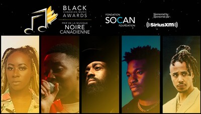 Gagnants du Prix de la musique Noire Canadienne - Janvier 2023 - Crdit image : Fondation SOCAN (Groupe CNW/Fondation SOCAN)