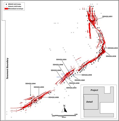 Location of Bravo Drilling Reported in this News Release (CNW Group/Bravo Mining Corp.)