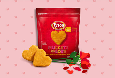 Tyson® Nuggets of Love™—the brand’s limited-edition release of heart-shaped chicken nuggets—are back by popular demand.