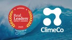 ClimeCo Ranked #1 for Professional/Advisory Services in the 2023 Real Leaders Impact Awards