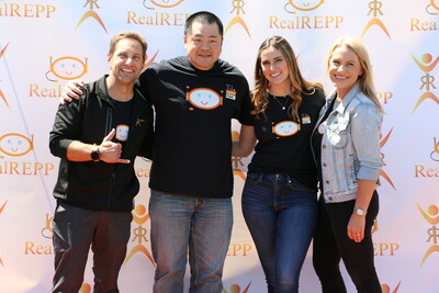 RealREPP's Technology Launch Celebration in Anaheim, California. Connect with their team on LinkedIn or at RealREPP.com. (Pictured from left to right) Johnny Renaudo, CEO + Peter Tan, Director of Technology + Paige Embleton, Director of Recruitment and Operations + Kendra Lester, President