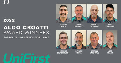 The UniFirst Corporation Aldo Croatti Award Winners.