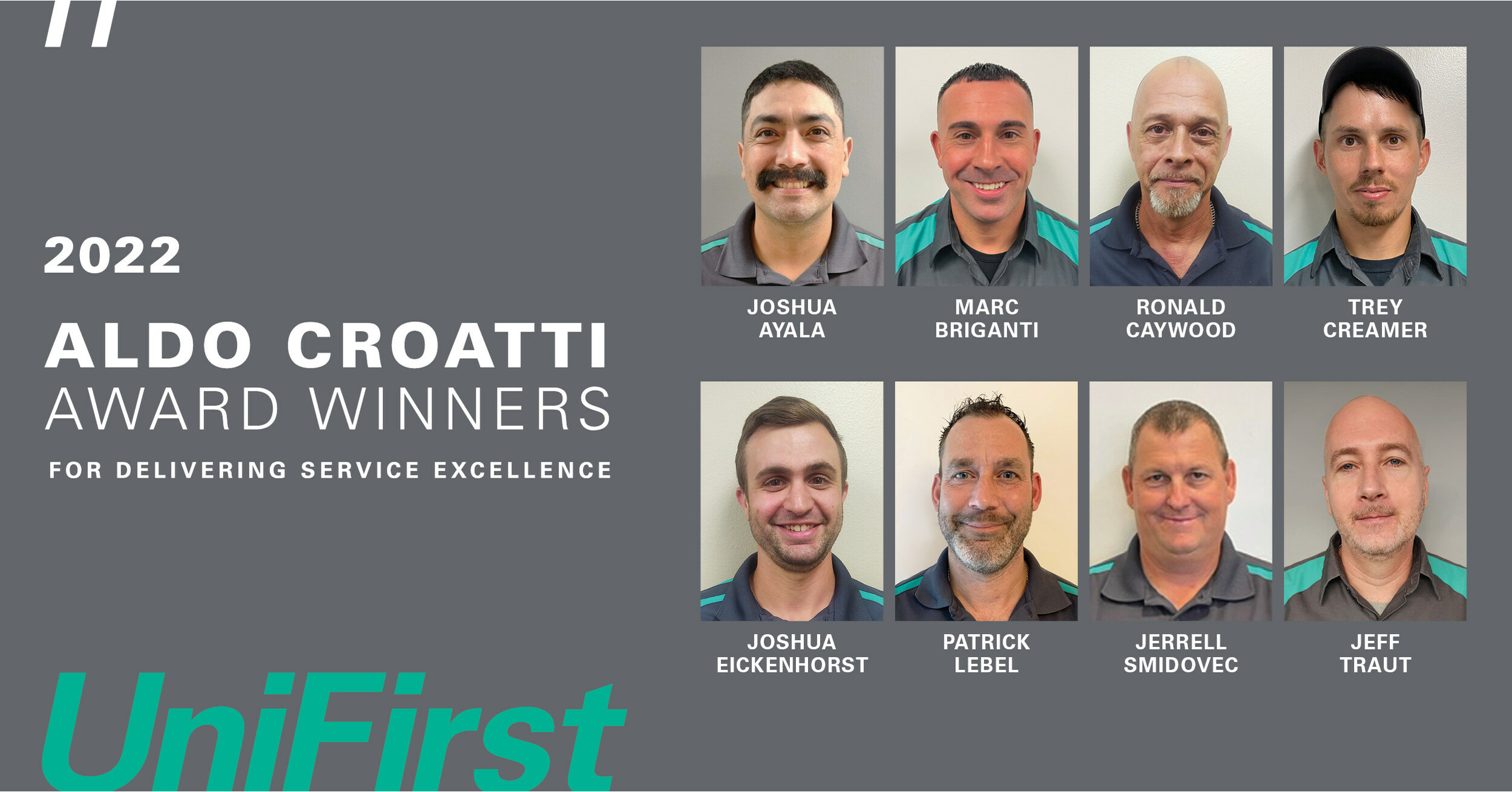 Customer Service Excellence UniFirst Names Aldo Croatti Award Winners