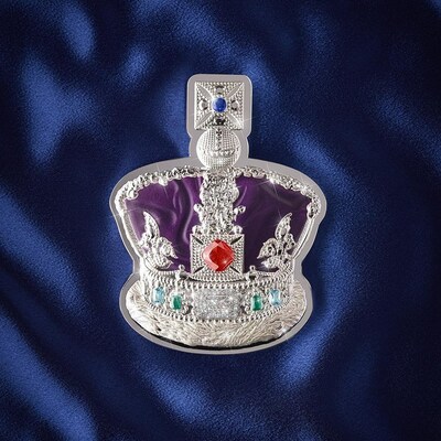 The Queen's Diamond and Silver Kilo Crown Coin--one of only two in existence.
