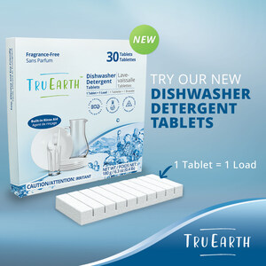 TRU EARTH ANNOUNCES LATEST INNOVATION IN TABLET TECHNOLOGY -- AND IT GOES IN YOUR DISHWASHER