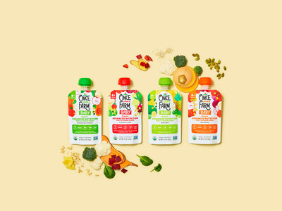 Once Upon a Farm's Advanced Nutrition Blends. Proud recipients of The Clean Label Project Purity Award and the first products to receive their First 1,000 Day Promise certification, making them best-in-class in the category.