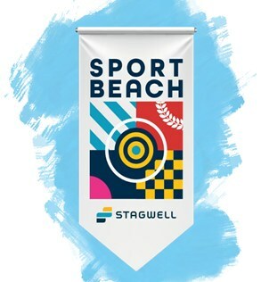 Stagwell présente Sport Beach au Cannes Lions 2023.