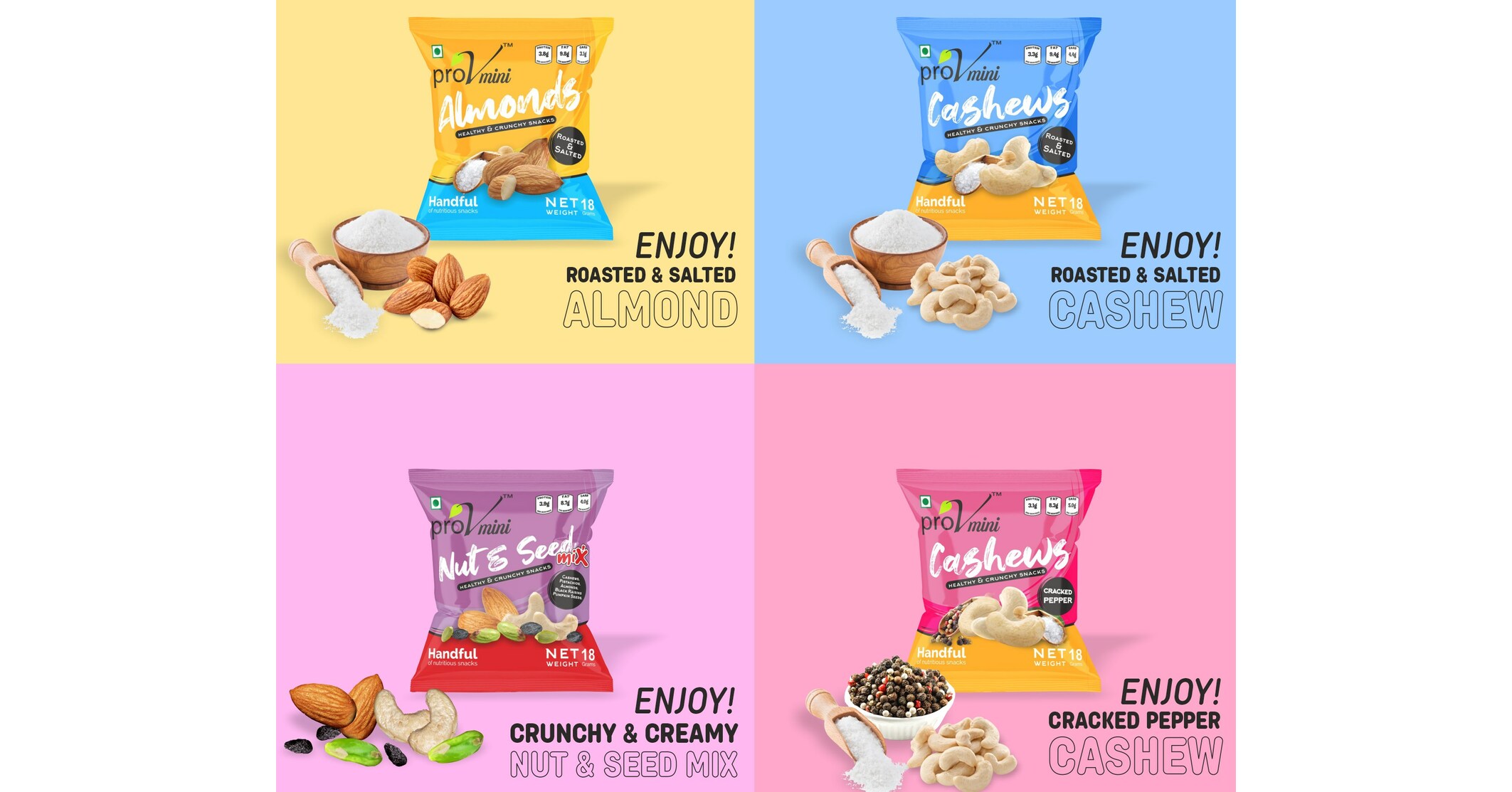 ProV Foods launches ProV Minis, perfect handful of nuts as a mini snack