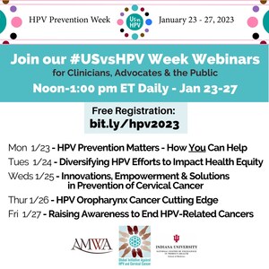 To Help End HPV-Related Cancers, Including Cervical Cancer, Presenting: HPV Prevention Week, January 23-27