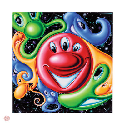 Kenny Scharf  |  Blobosistic, 2022 | Pigmented ink print on Moab Entrada Rag paper (290 gsm)  |  33 x 33 inches (84 x 84cm) sheet  |  Edition of 100