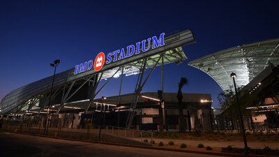 Photo du nouveau BMO Stadium  Los Angeles (Groupe CNW/BMO Groupe Financier)