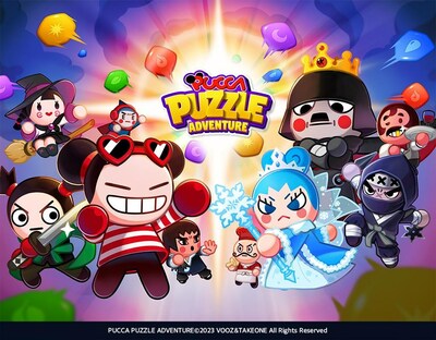 Official Pucca Puzzle Adventure key art