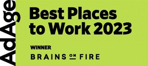 Creative Agency Brains on Fire, Inc. Named Best Place to Work 2023 by Ad Age