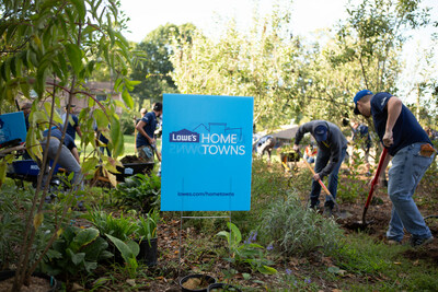 Lowe’s Hometowns will complete nearly 1,800 projects in 2023 through grant funding, engagement with local construction professionals and volunteer support from Lowe’s associates.