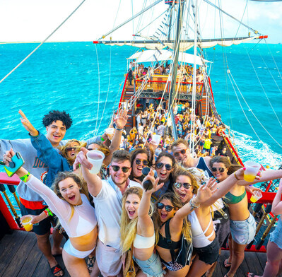This party cruise holds 400 passengers on board the Black Beard Revenge.