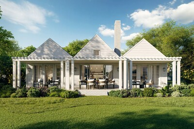 An exterior rendering of a residence at The Cottages at Cabot Citrus Farms, which will launch sales in February 2023.